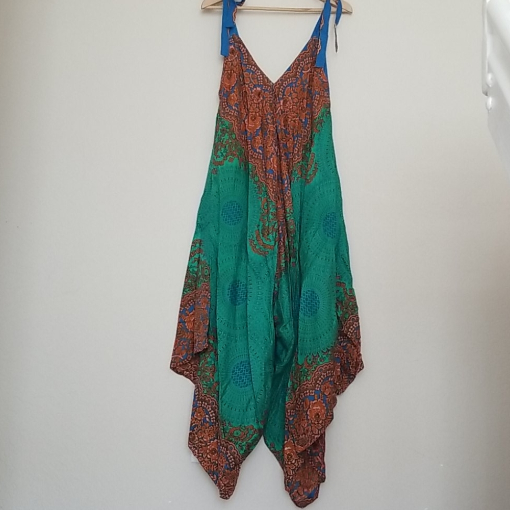 Boho Flowy Colorful Romper